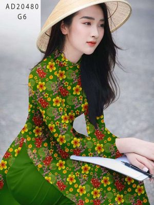 vai ao dai hoa mai don tet (17)